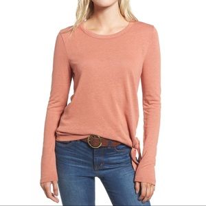 Madewell Soundcheck Long Sleeve Side Tie Tee